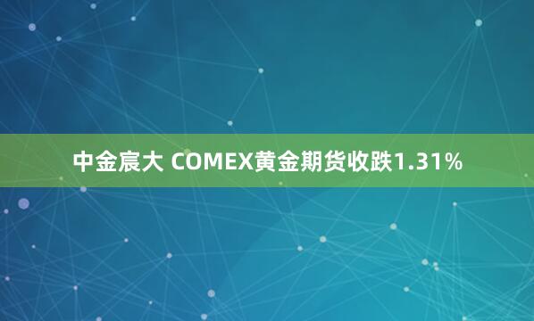 中金宸大 COMEX黄金期货收跌1.31%