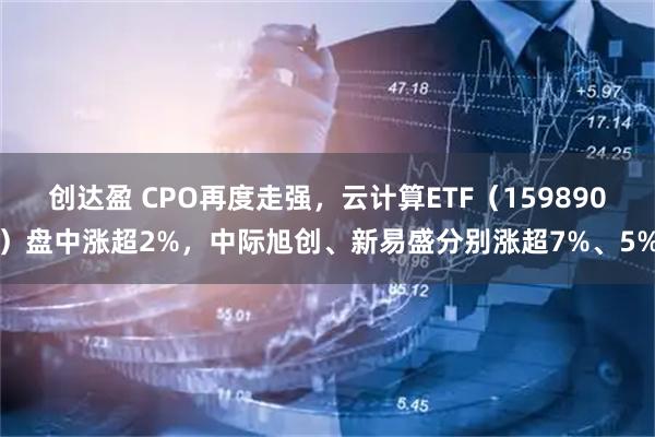 创达盈 CPO再度走强，云计算ETF（159890）盘中涨超2%，中际旭创、新易盛分别涨超7%、5%